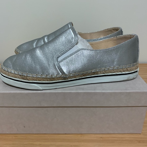 Jimmy choo dawn espadrilles in silver - Picture 6 of 7